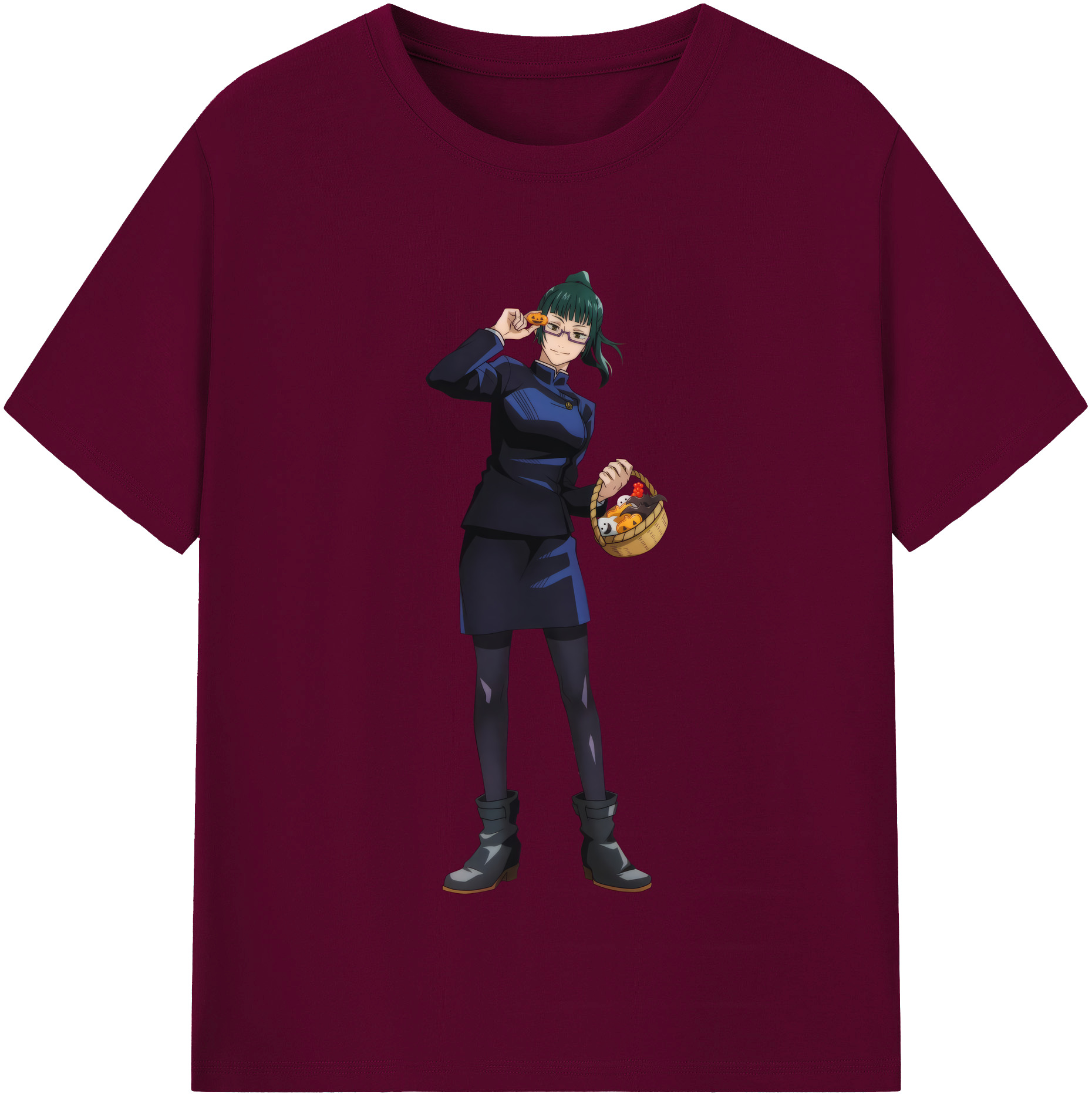 （画像用） 呪術廻戦 Jujutsu Kaisen レディースカジュアルプリントTシャツ（綿100％）